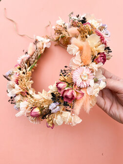 Flower wreath, div. kleuropties