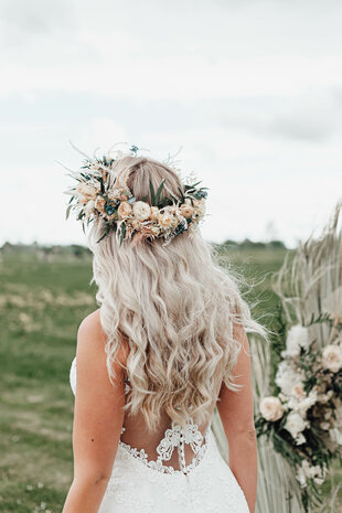 Flower wreath, div. kleuropties