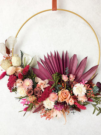 Gouden krans 30cm