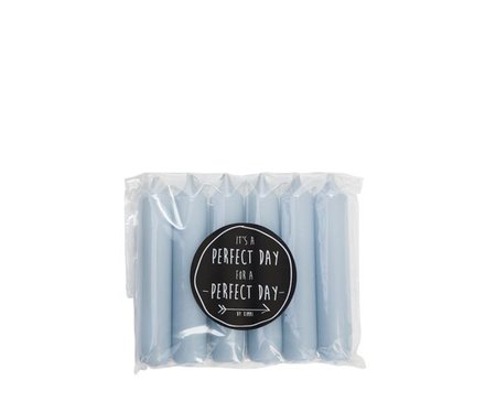 Rustyk Lys kaarsjes 6st. chalk blue