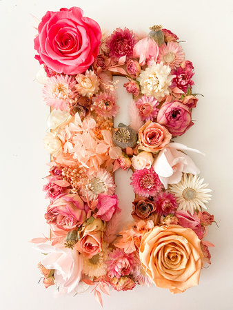 Flower Letter 25cm