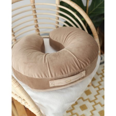 Velvet voedingskussen - beige