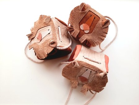 Lion bag - rust/peach