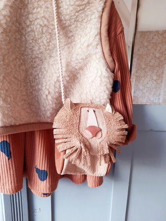 Lion bag - nude/rust