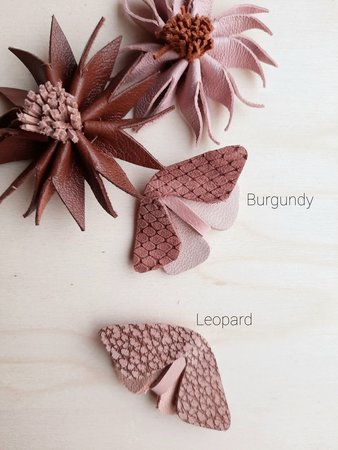 Vlinder hairpin - leopard