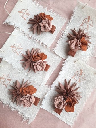 Wildflower hairpin - old pink