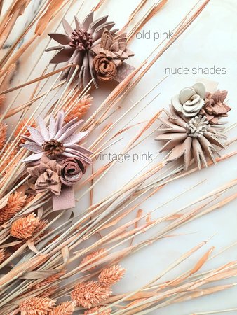 Wildflower hairpin - old pink