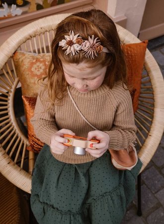 Wildflower headband - nude 6-12mnd