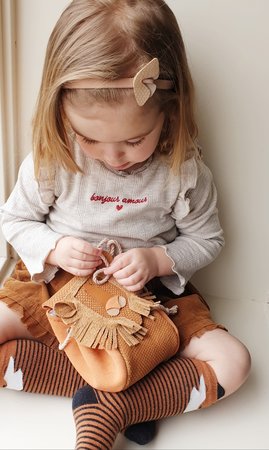 Lion bag - rust/peach