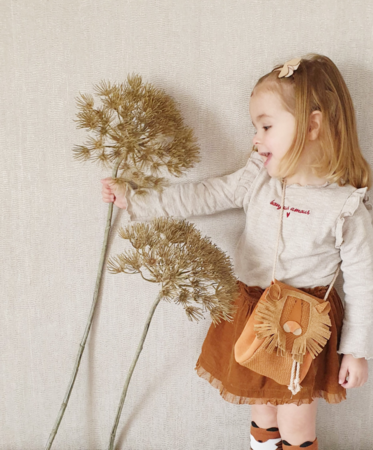 Lion bag - rust/peach