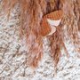 Vlinder hairpin - rust/soft pink